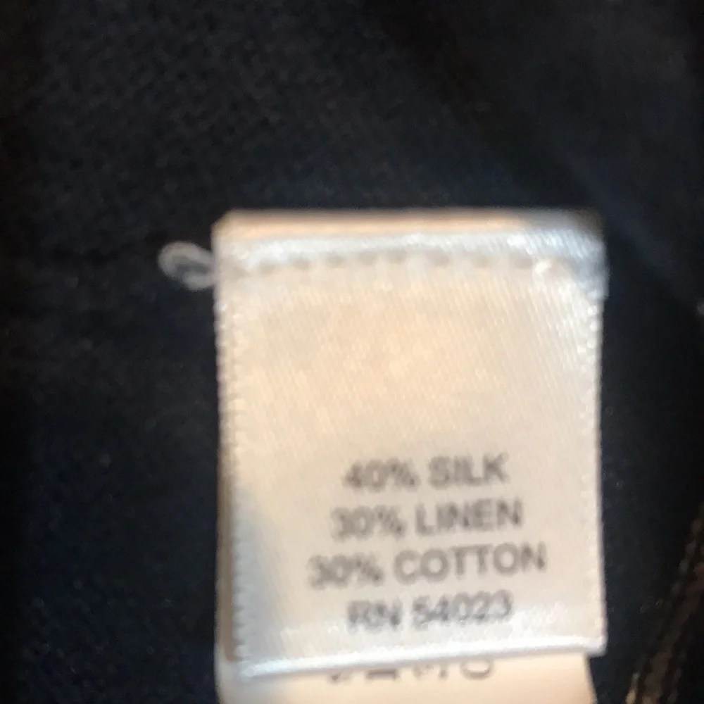 Banana Republic Luxury Blend V-Neck Silk/Cotton/Linen Blend Pullover Sweater-L